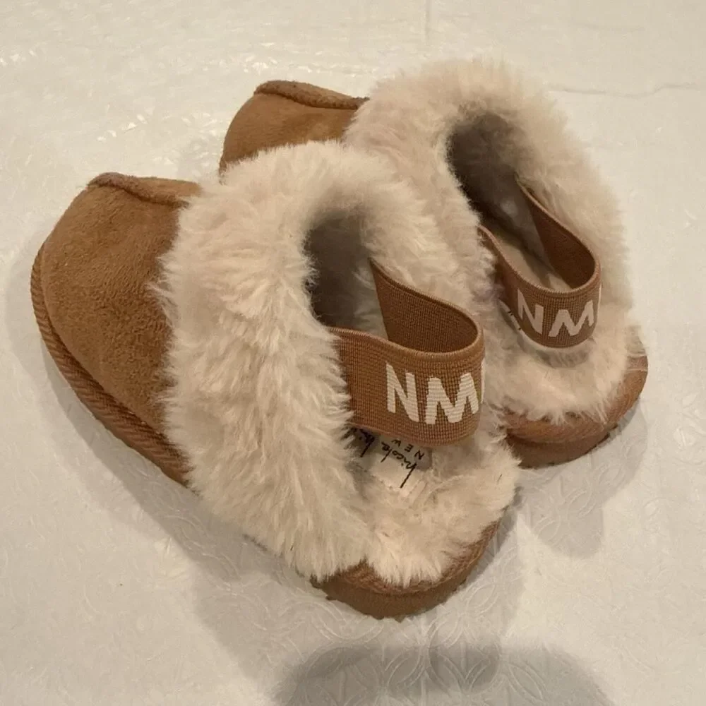 Nicole Miller Brown and Cream Footwear Size 9 Toddler